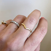 Chevron Stacker Ring