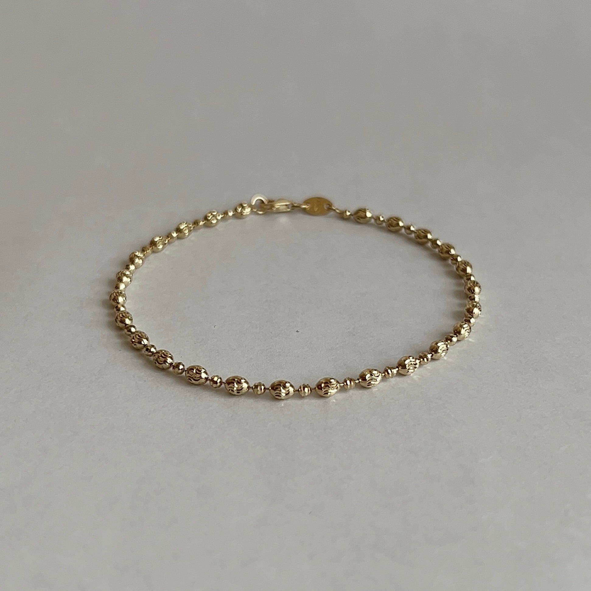 Diamond Cut Beaded Bracelet