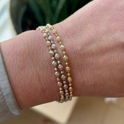 Diamond Cut Beaded Bracelet